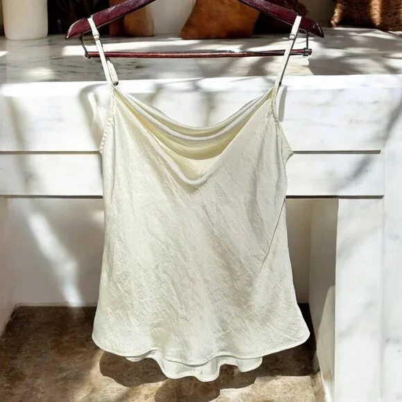 Show Me Your MuMu Ivory Keaton Satin Camisole Tank Size Small - Picture 11 of 11